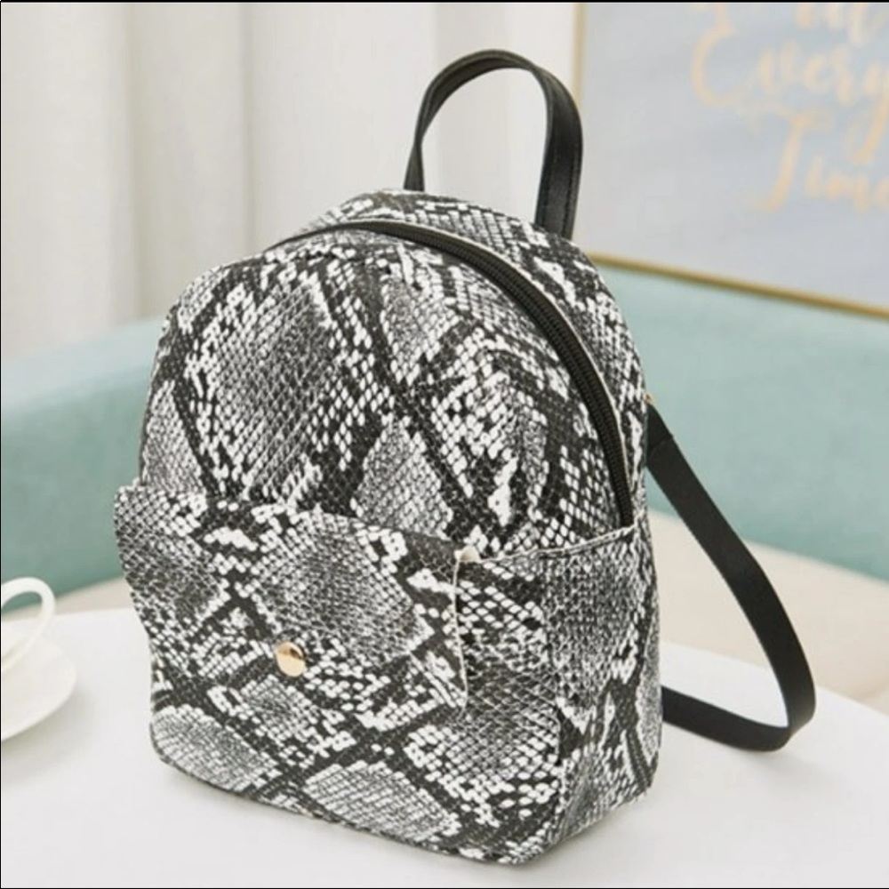 Snake Printed MINI Backpack